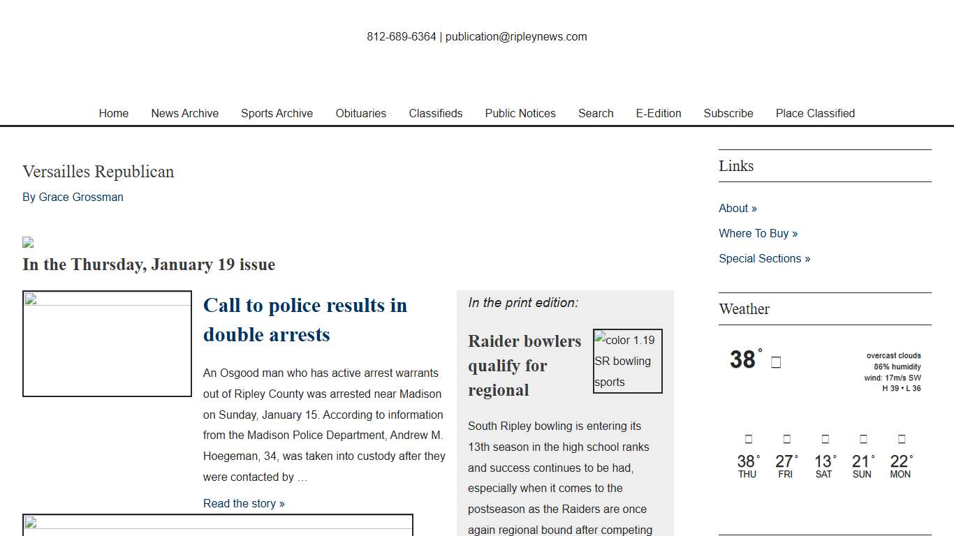 Versailles Republican – Ripley Publishing Company, Inc.